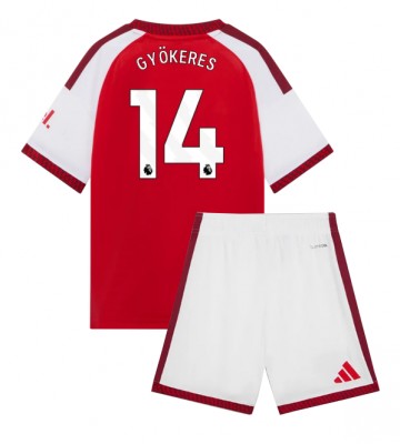 Arsenal Viktor Gyokeres #14 Hjemmebanetrøje Børn 2026-27 Kortærmet (+ Korte bukser)